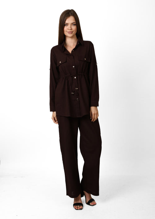 Safari brown linen Set