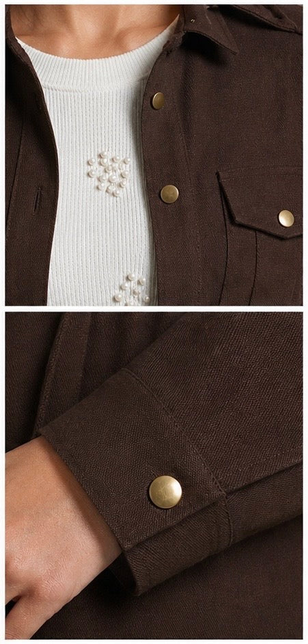 Safari brown linen Set