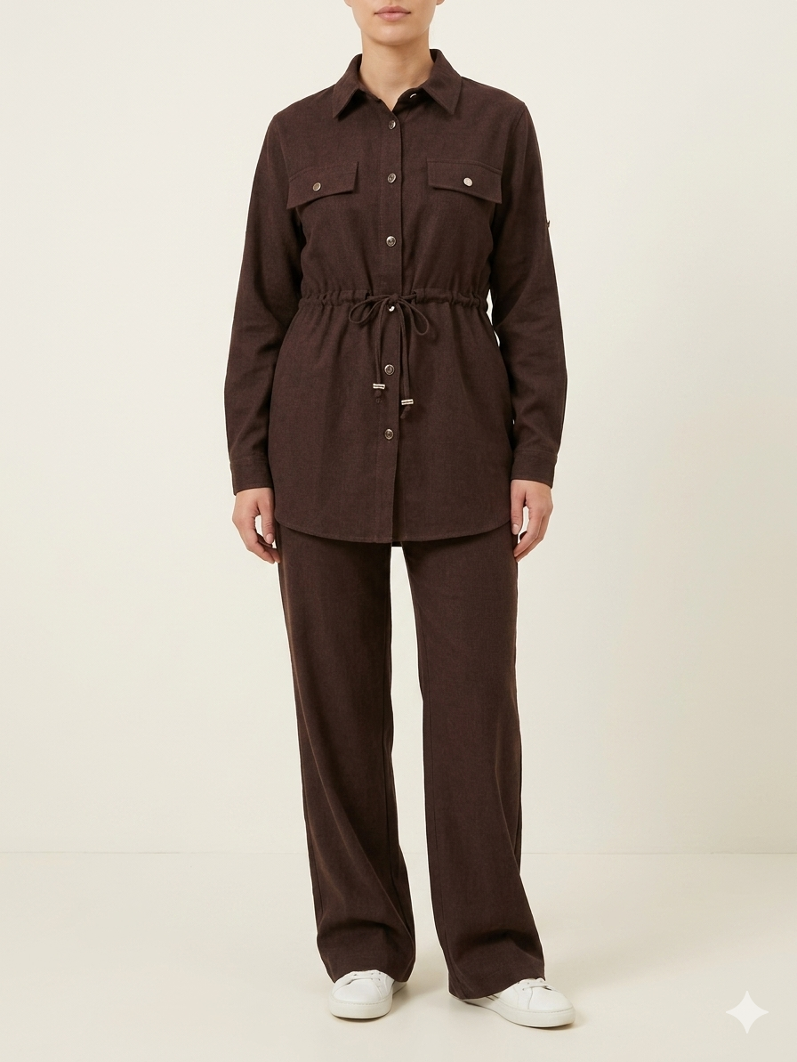 Safari brown linen Set