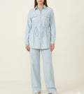 Safari Baby bleu linen Set