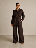 Safari brown linen Set