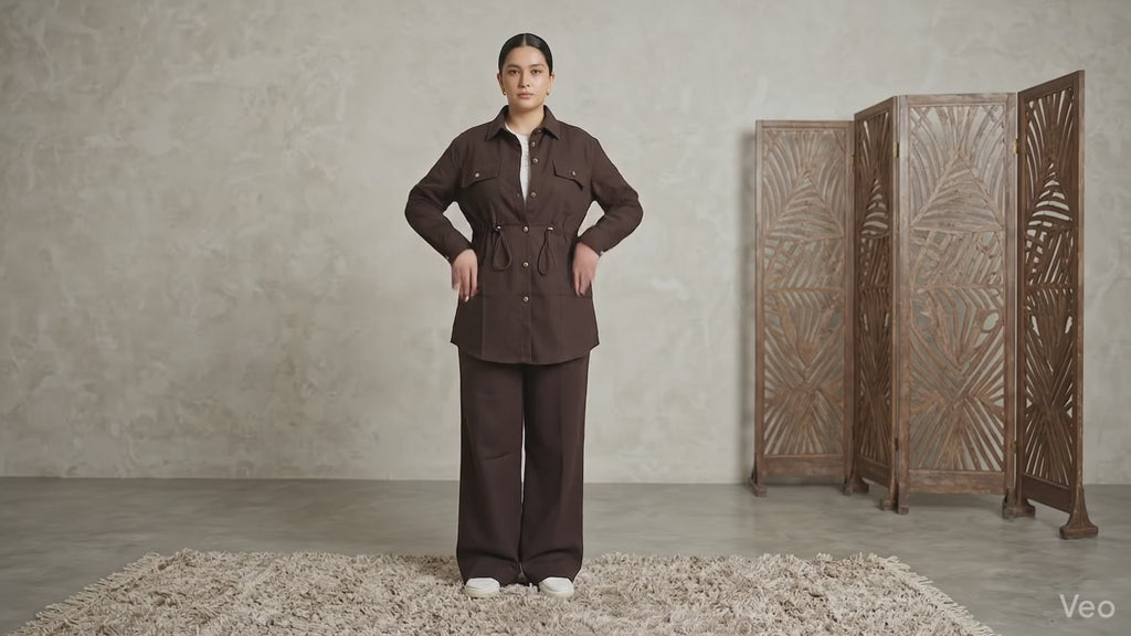 Safari brown linen Set